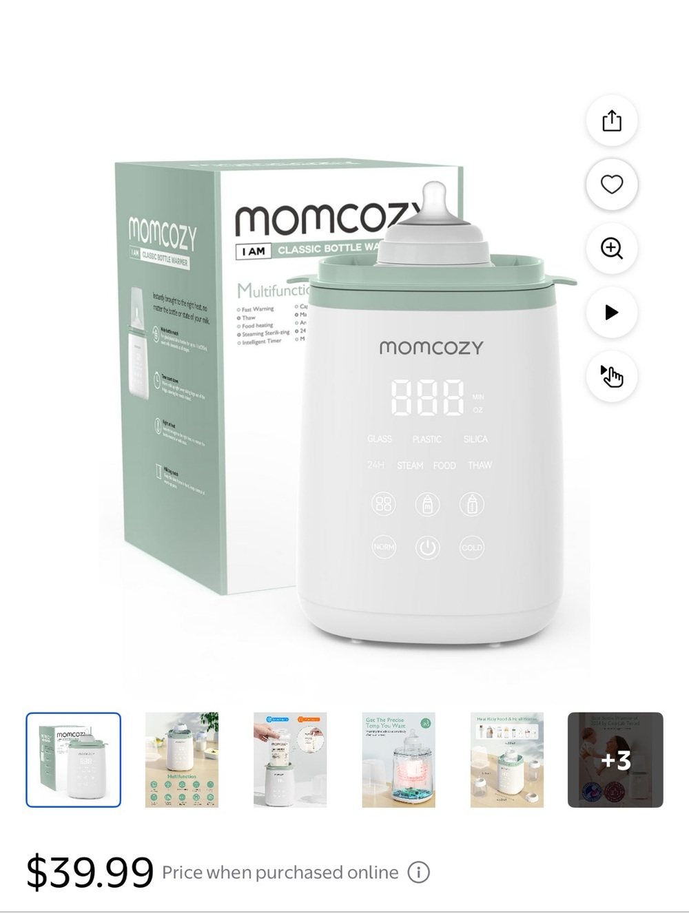 MOMCOZY BOTTLE WARMER